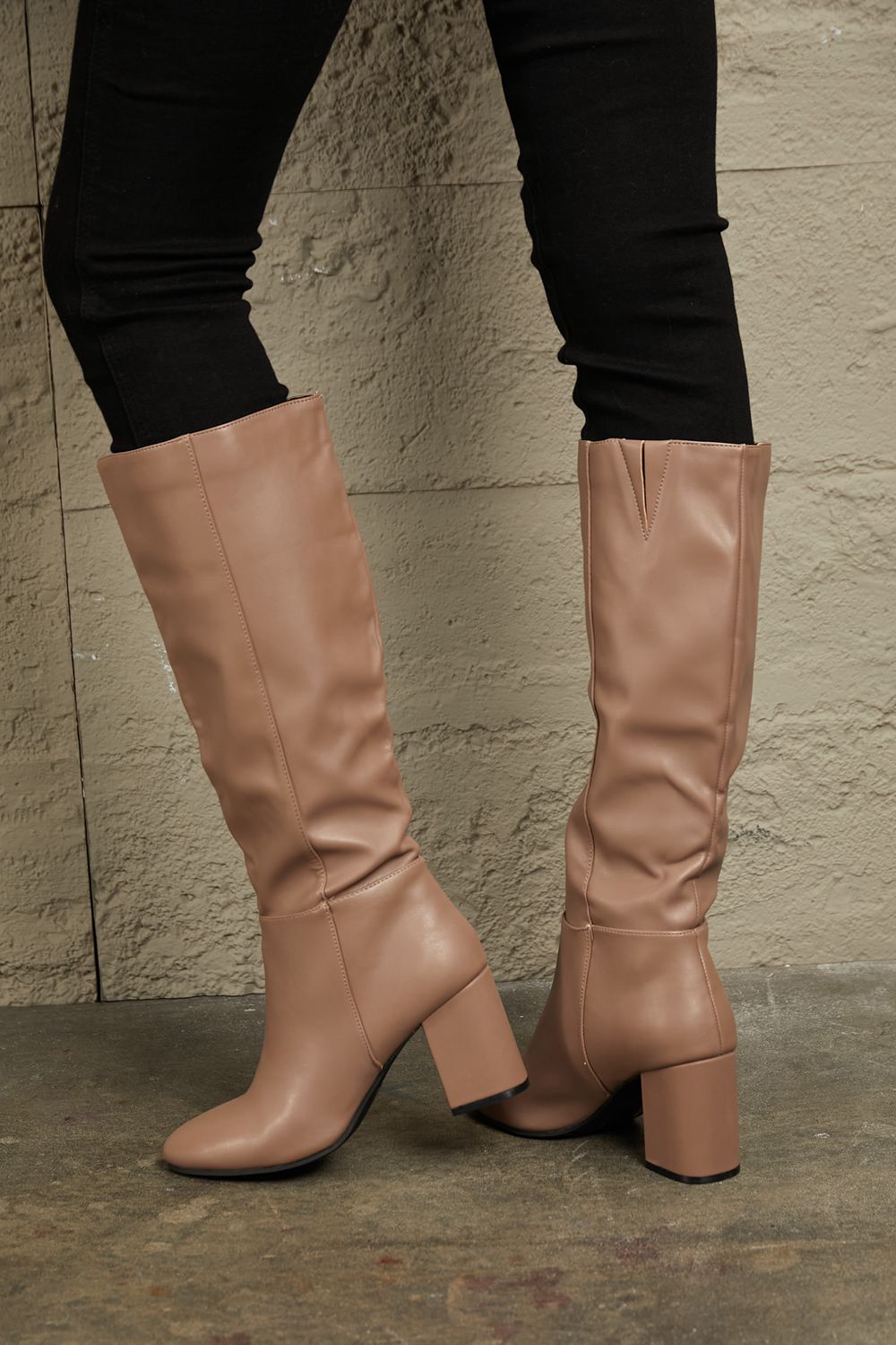 Bottes hautes Romy à talon carré – photo produit 2