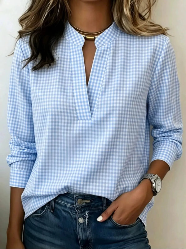 Blouse Elora à carreaux