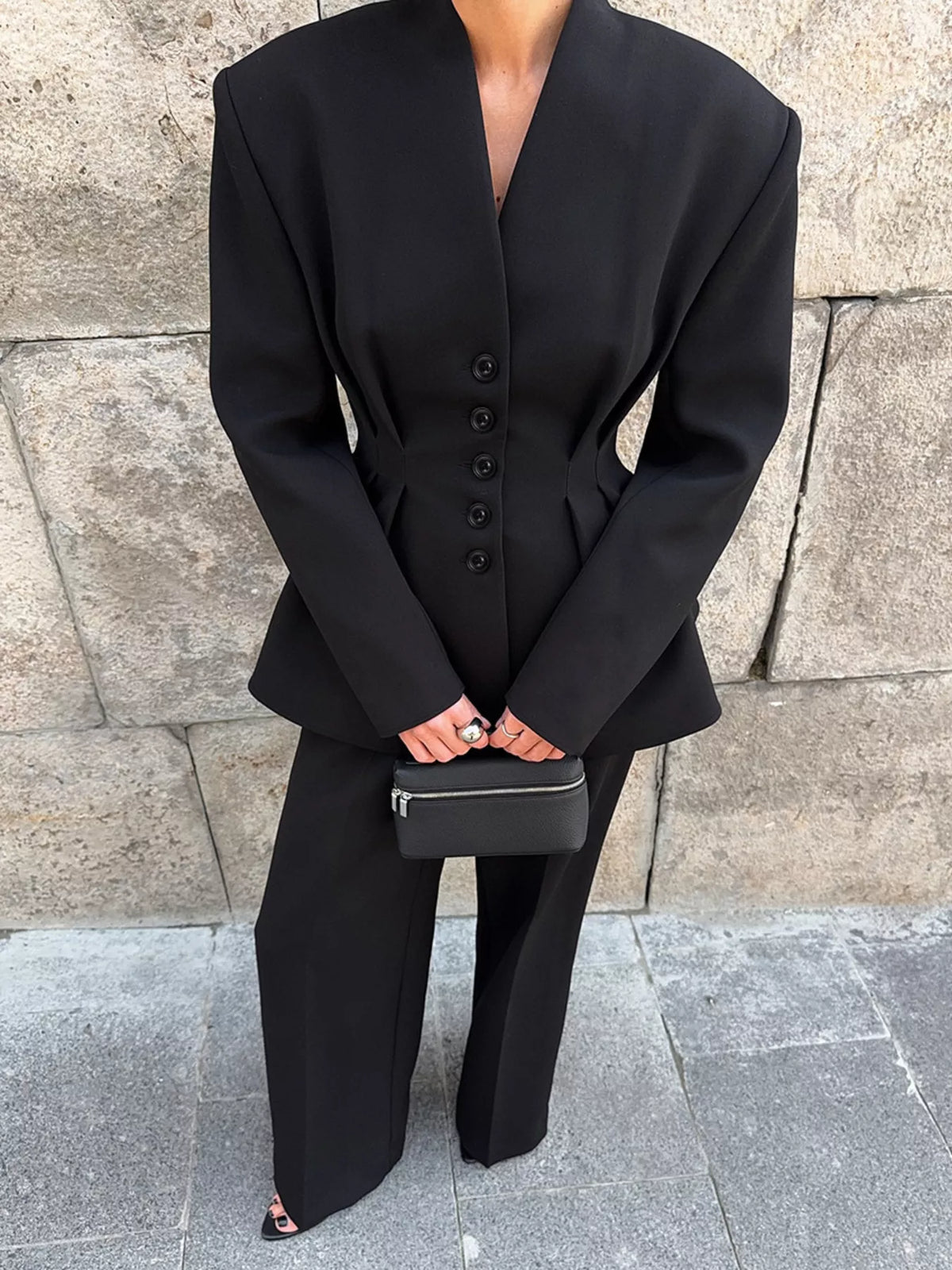 Ensemble Gaïa tailleur plissé – photo produit 2