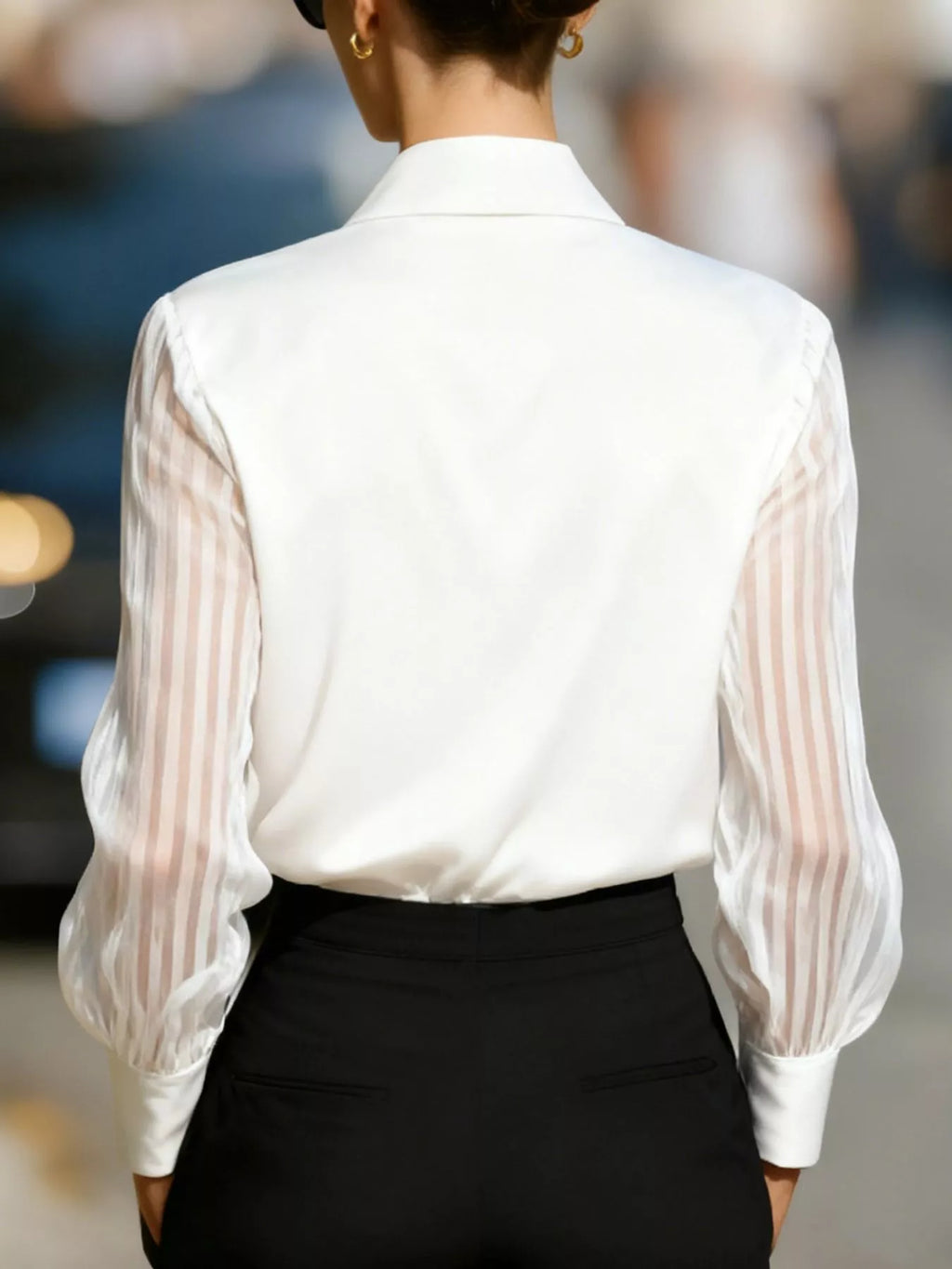 Chemise Shamara manches transparentes – photo produit 2