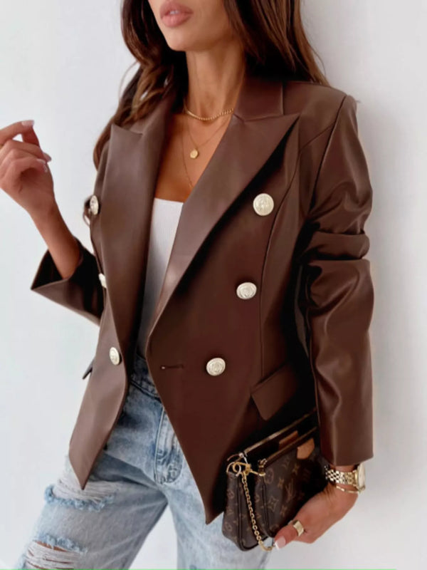 Blazer Renata effet cuir