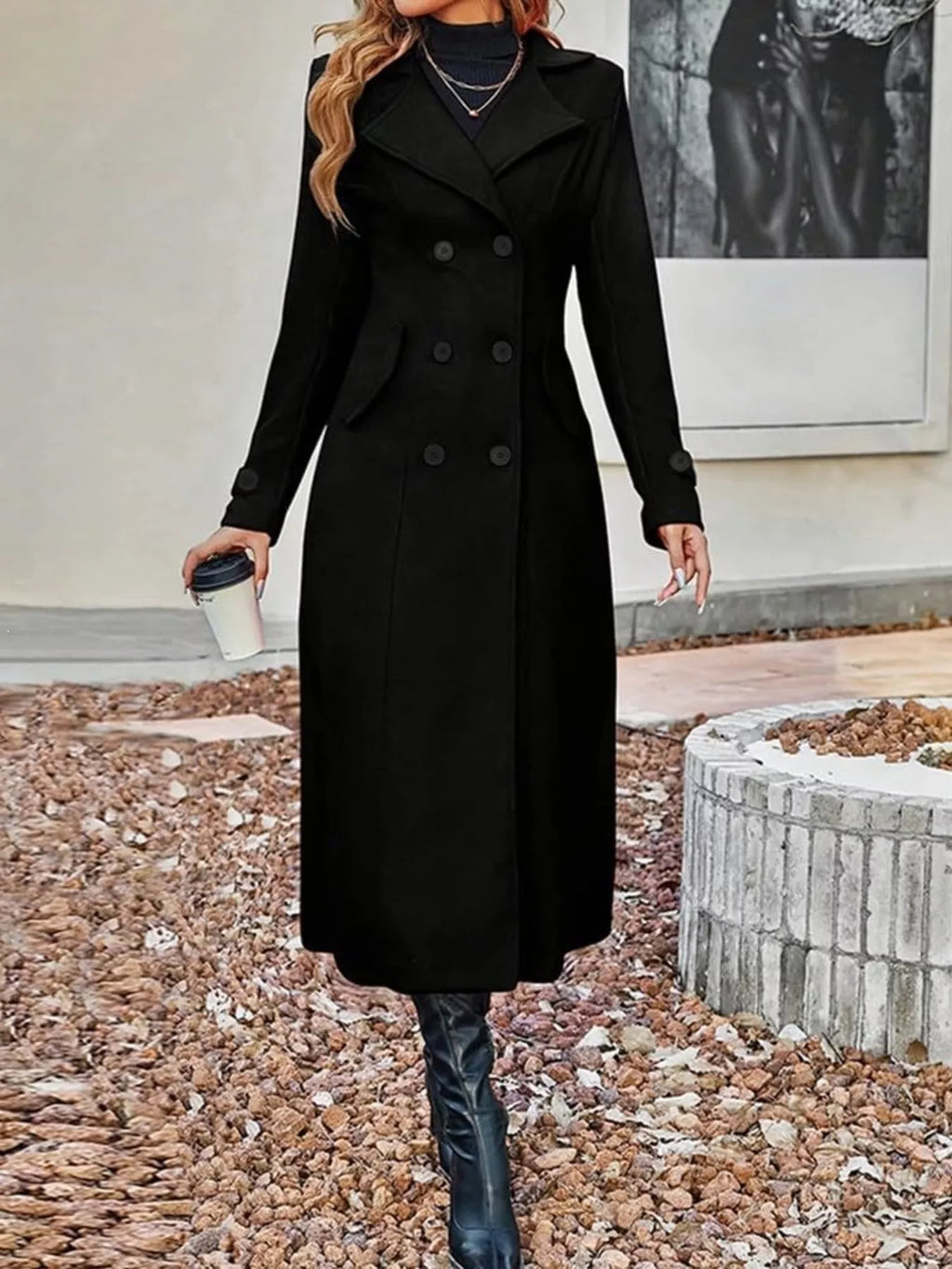 Trench Margaux long grande taille – photo produit 5