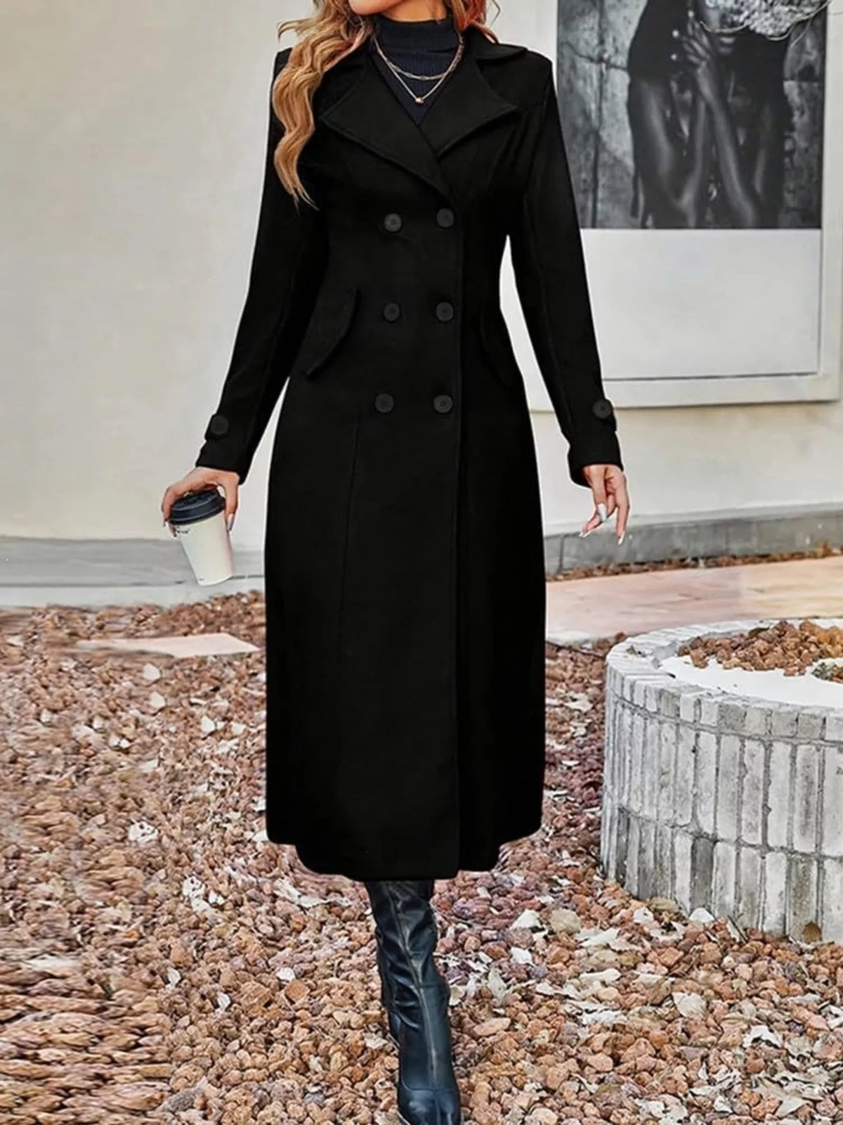 Trench Margaux long grande taille – photo produit 5