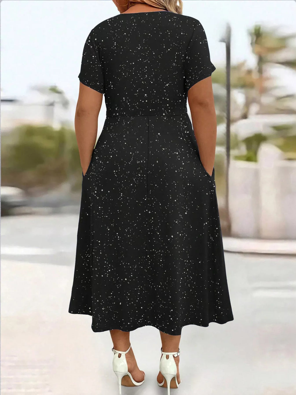 Robe midi Daphné pailletée – photo produit 8