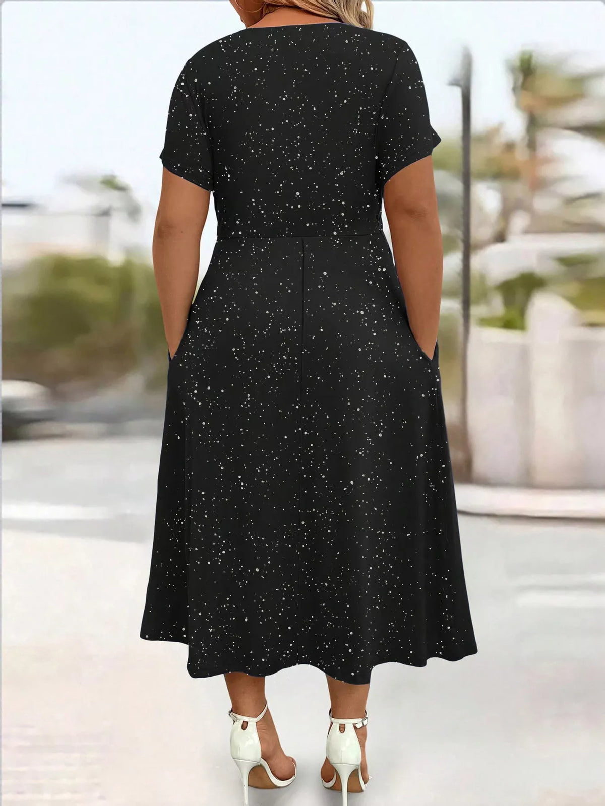 Robe midi Daphné pailletée – photo produit 8
