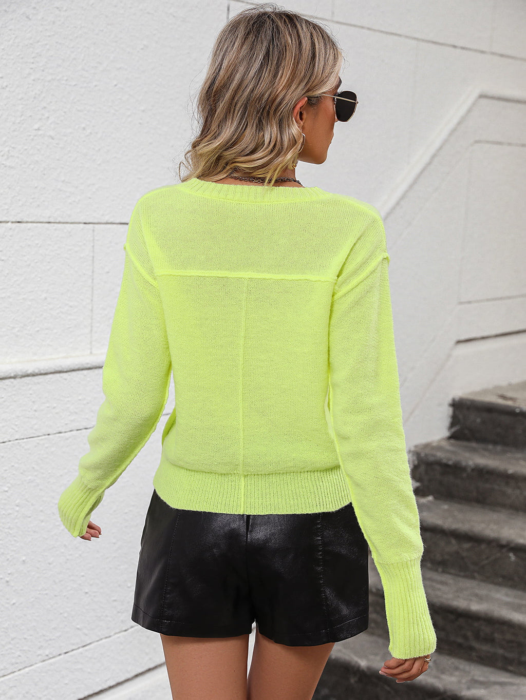 Top Nina en maille col V – photo produit 7
