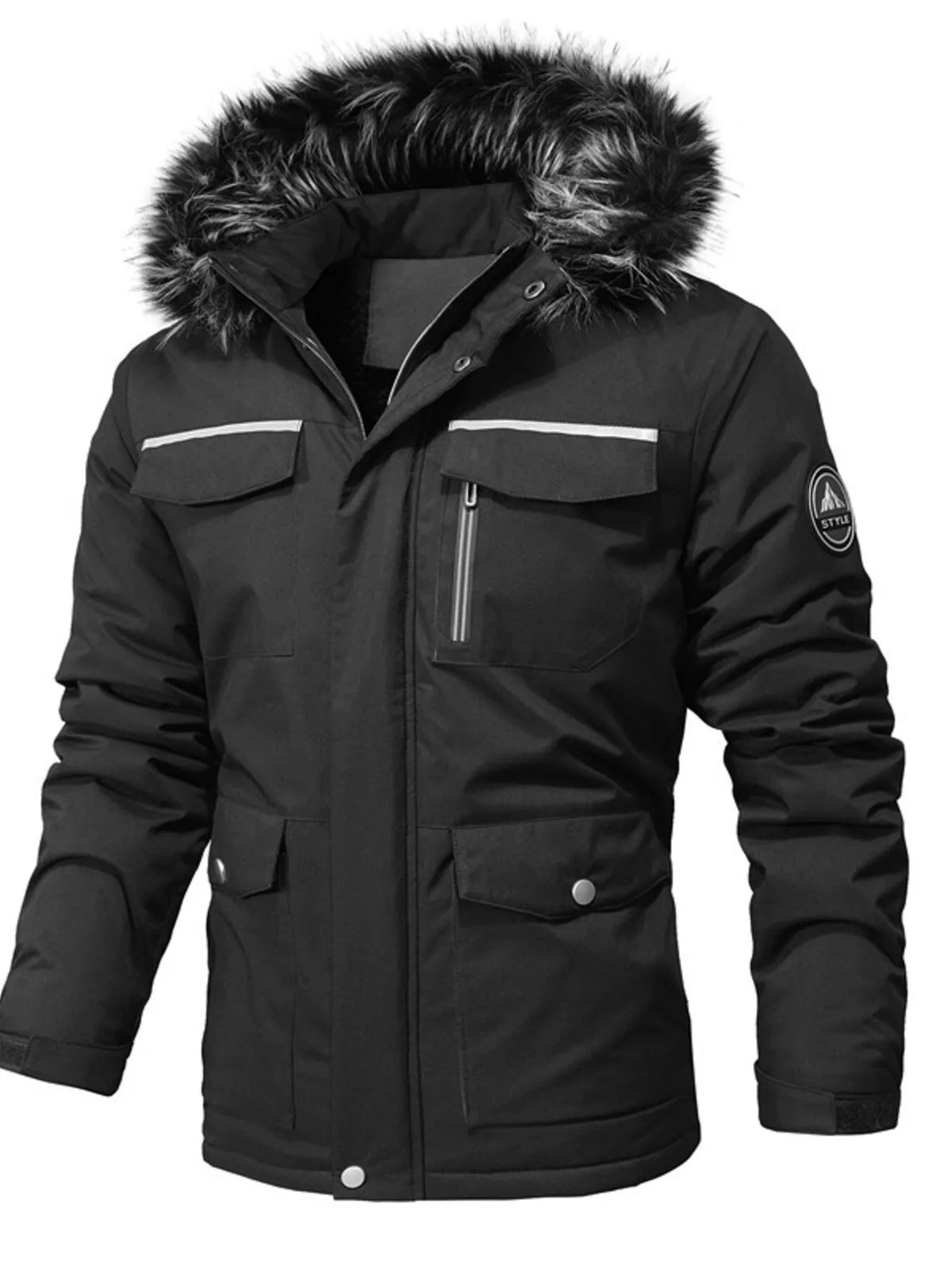 Parka Naël – capuche fourrée – photo produit 3