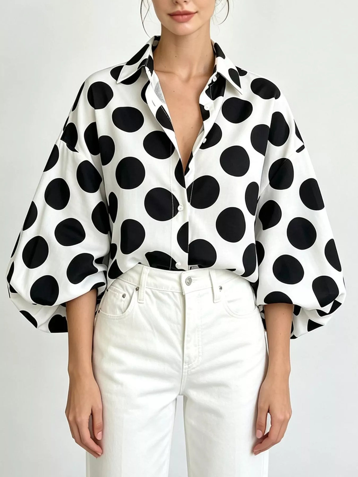 Chemise Zoé à pois – photo produit 1