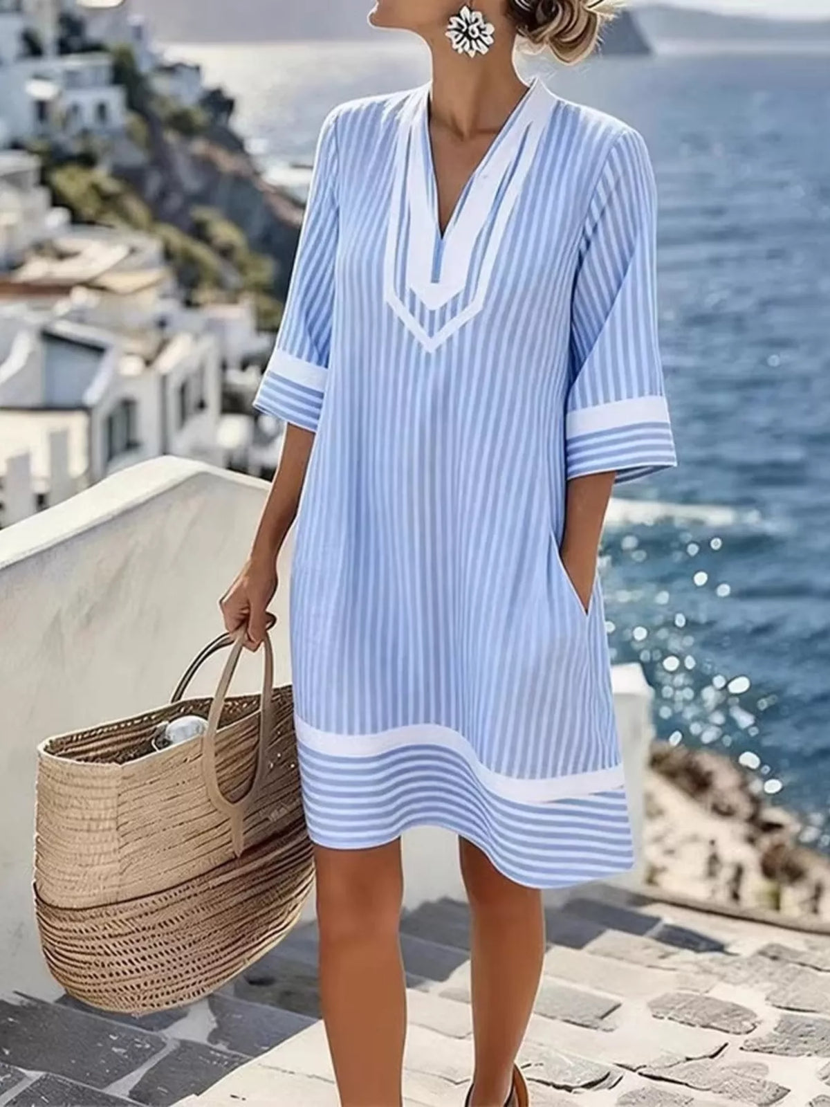 Robe Ondine rayée – photo produit 1