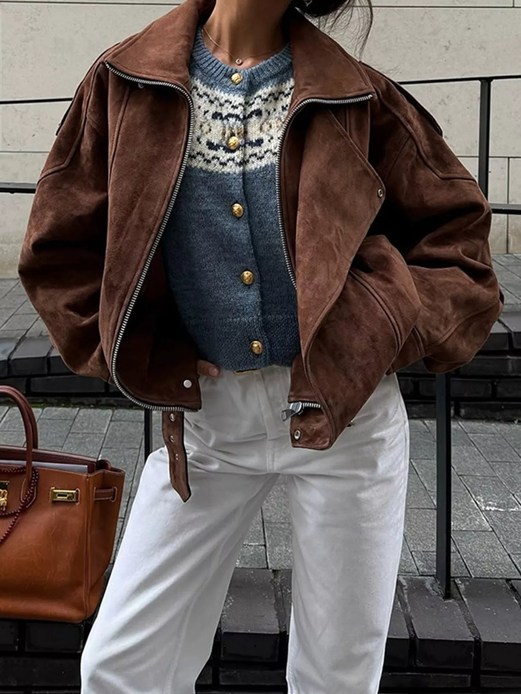 Veste Renée moto zippée – photo produit 1