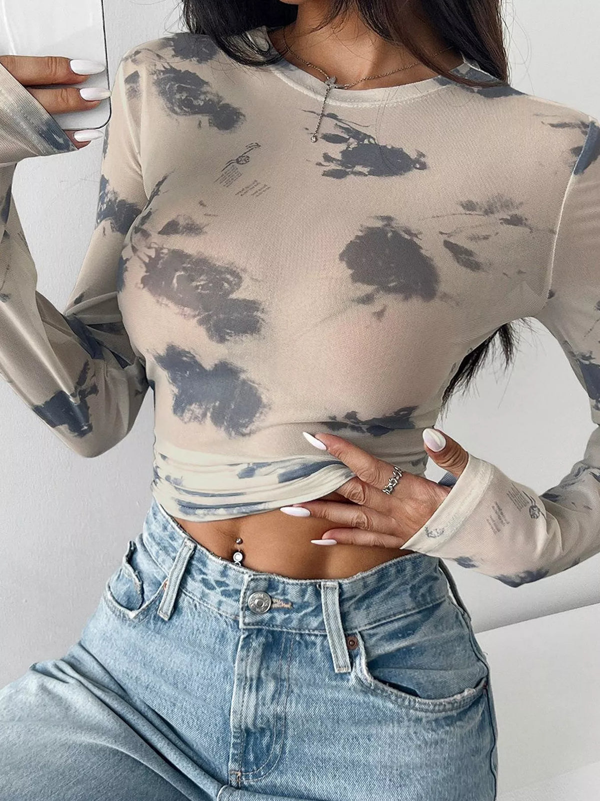 T-shirt Juna imprimé nuages – photo produit 3