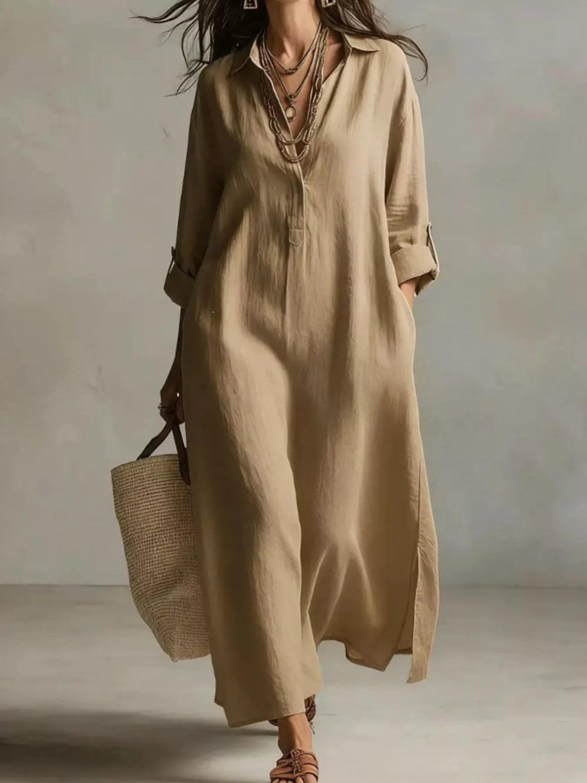 Robe chemise Maya grande taille – photo produit 7