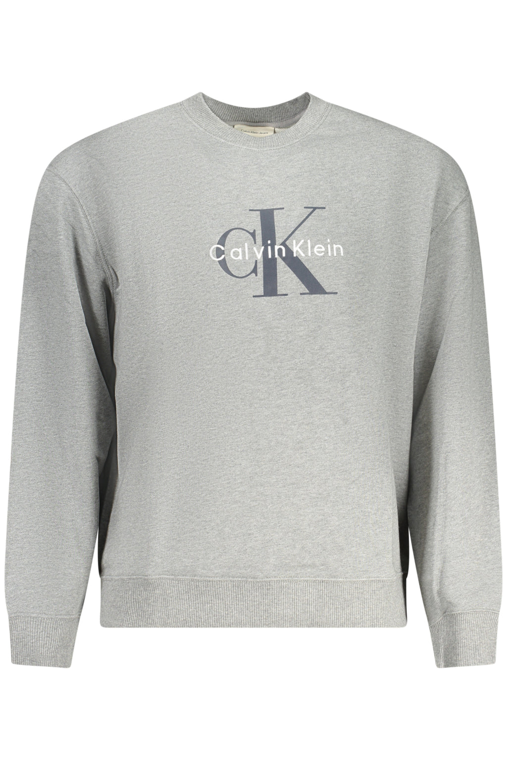 CALVIN KLEIN MEN'S GRAY ZIP-UP SWEATSHIRT