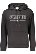 CALVIN KLEIN MEN'S BLACK ZIP-UP SWEATSHIRT