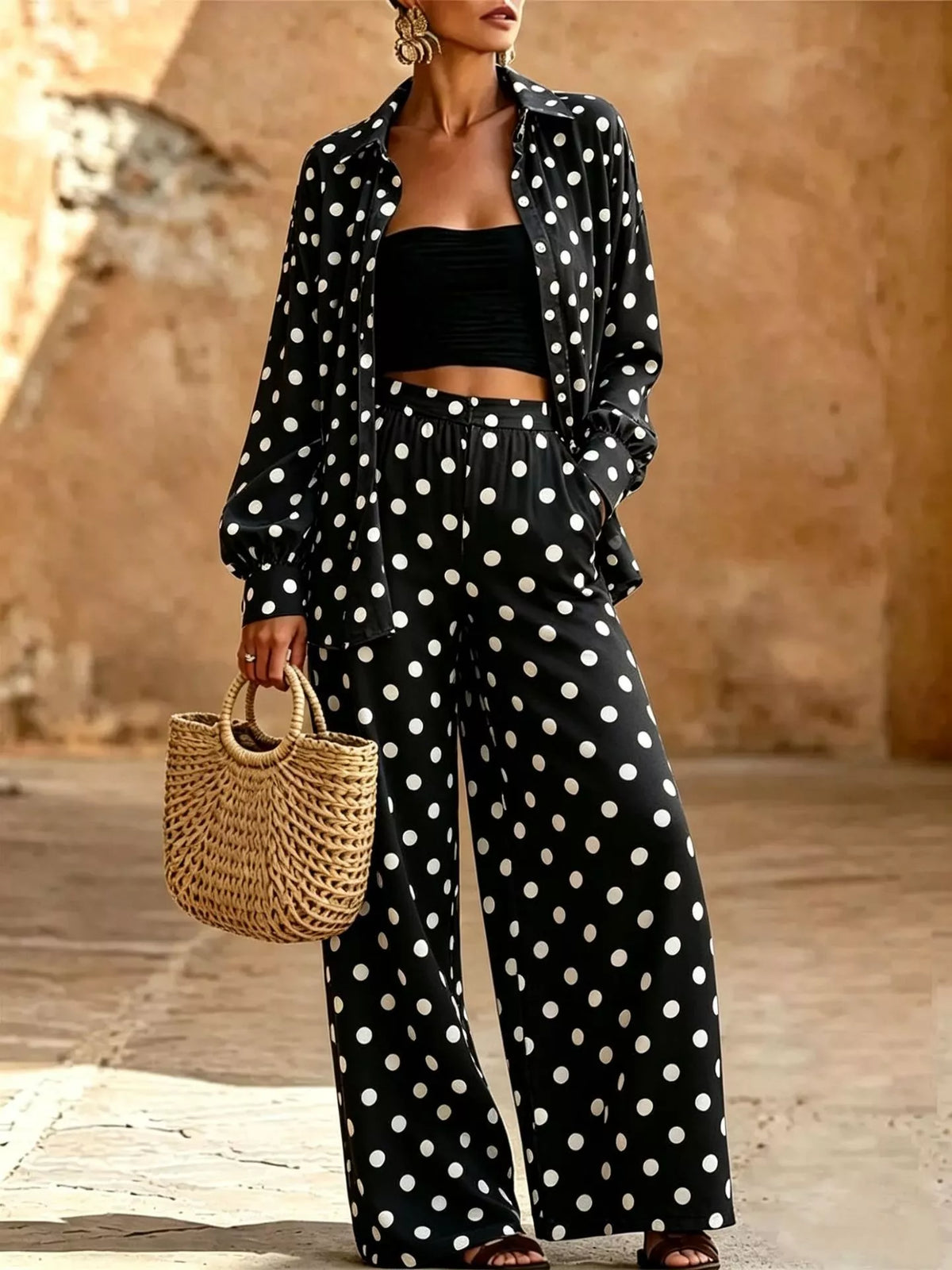 Ensemble Faye chemise et pantalon – photo produit 3