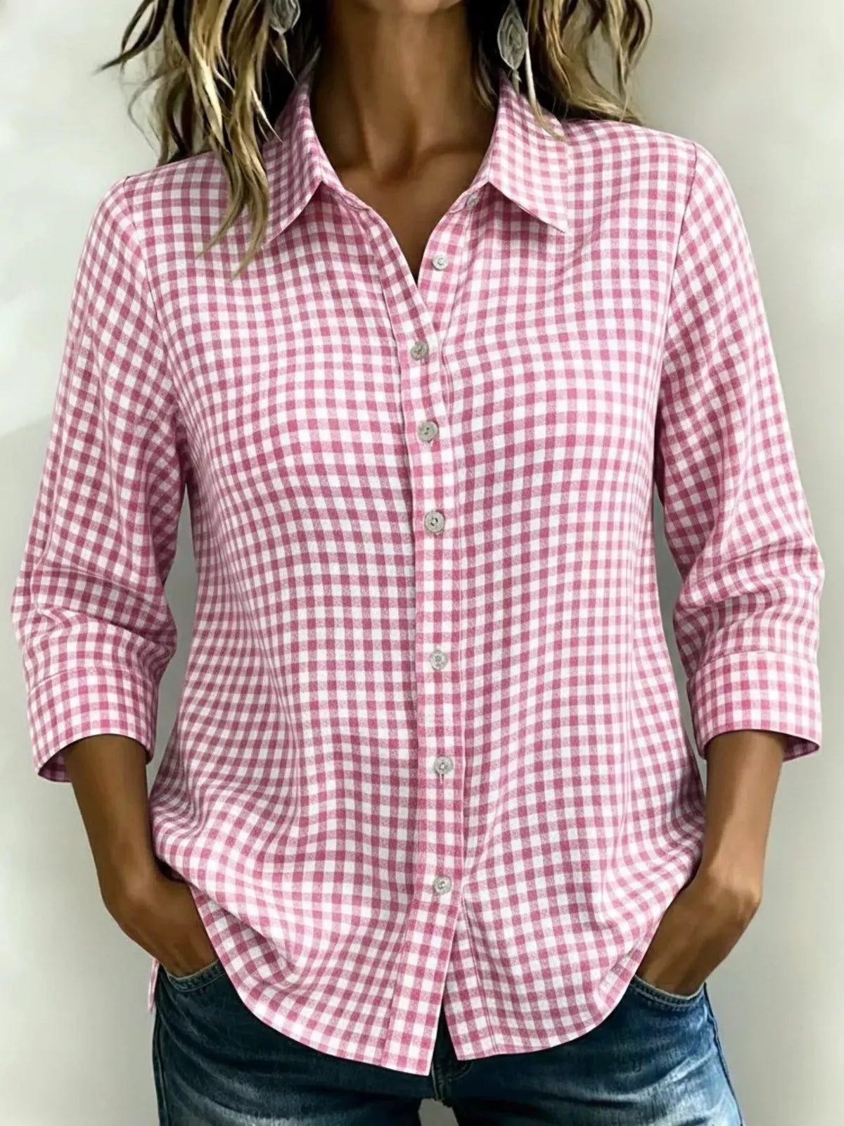 Chemise Céliane à carreaux – photo produit 7