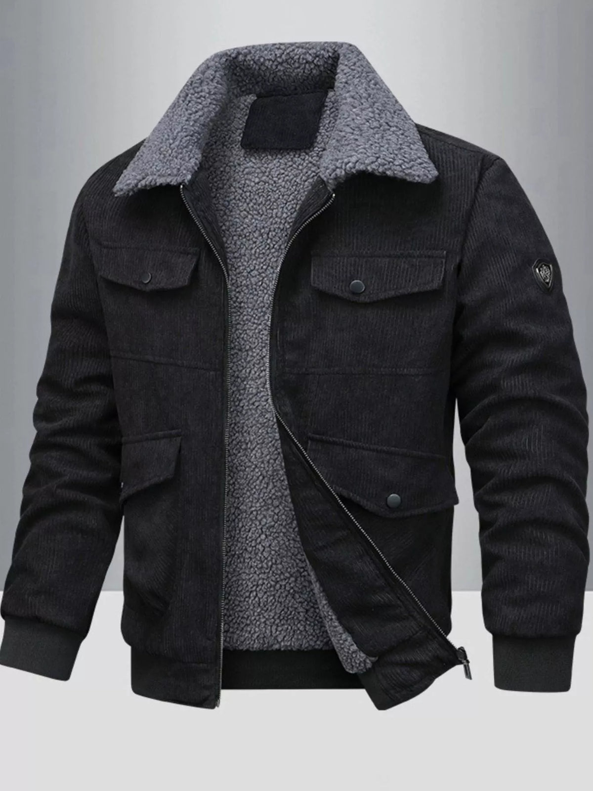 Manteau Émeric sherpa grande taille – photo produit 3