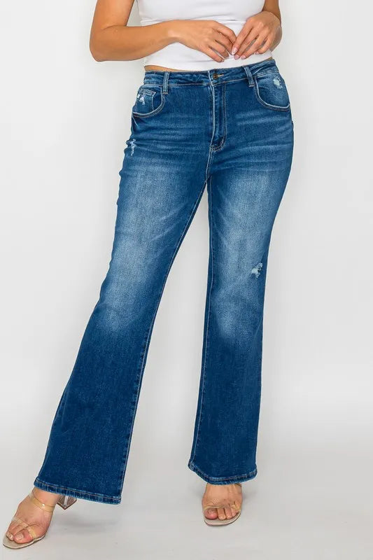 Jean Alessandra bootcut taille haute – photo produit 8