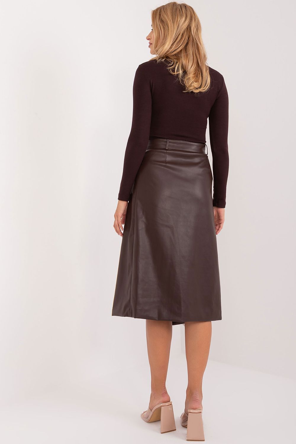 Jupe Cyselle portefeuille en similicuir – photo produit 3