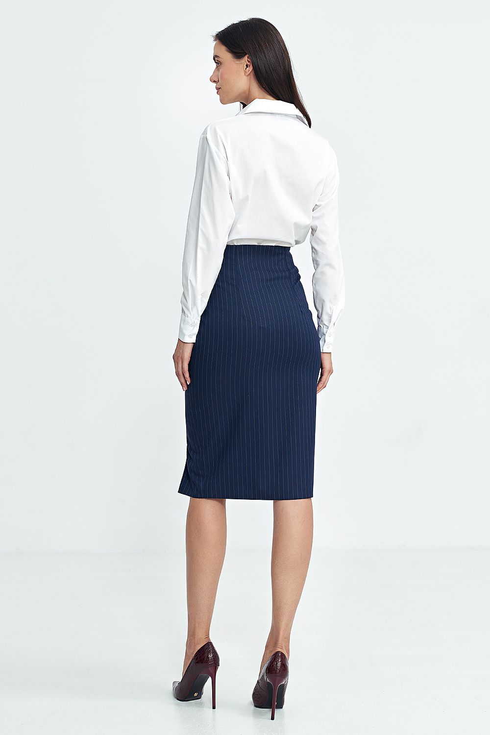 Jupe Alméline midi rayée – photo produit 3