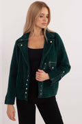 Veste Elara en mélange laine vert foncé – vue produit 1