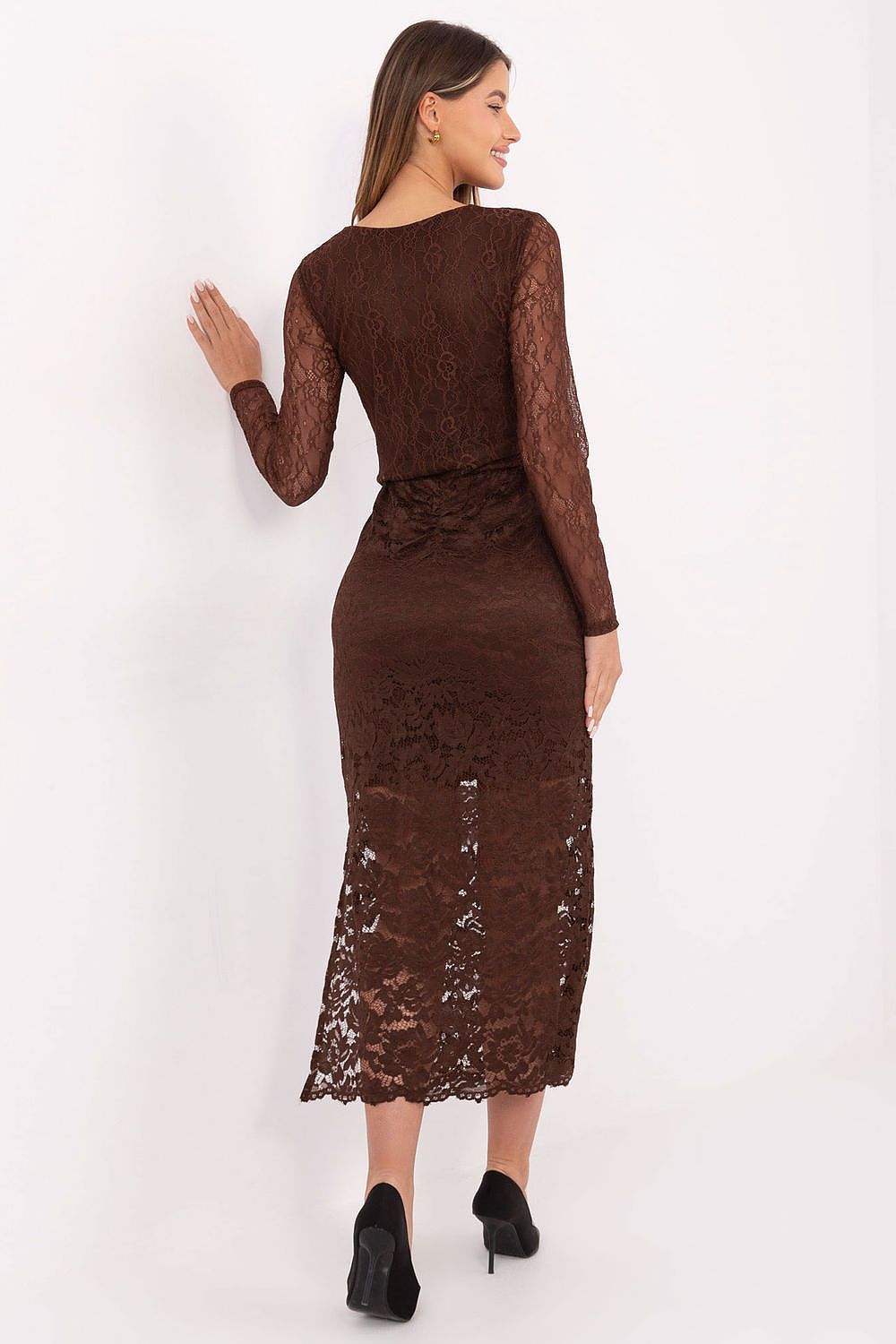 Jupe Qélya midi en dentelle – photo produit 6