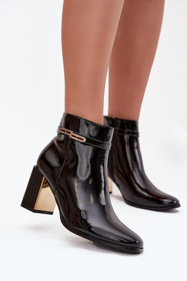 Bottines Zéphyria vernies effet miroir