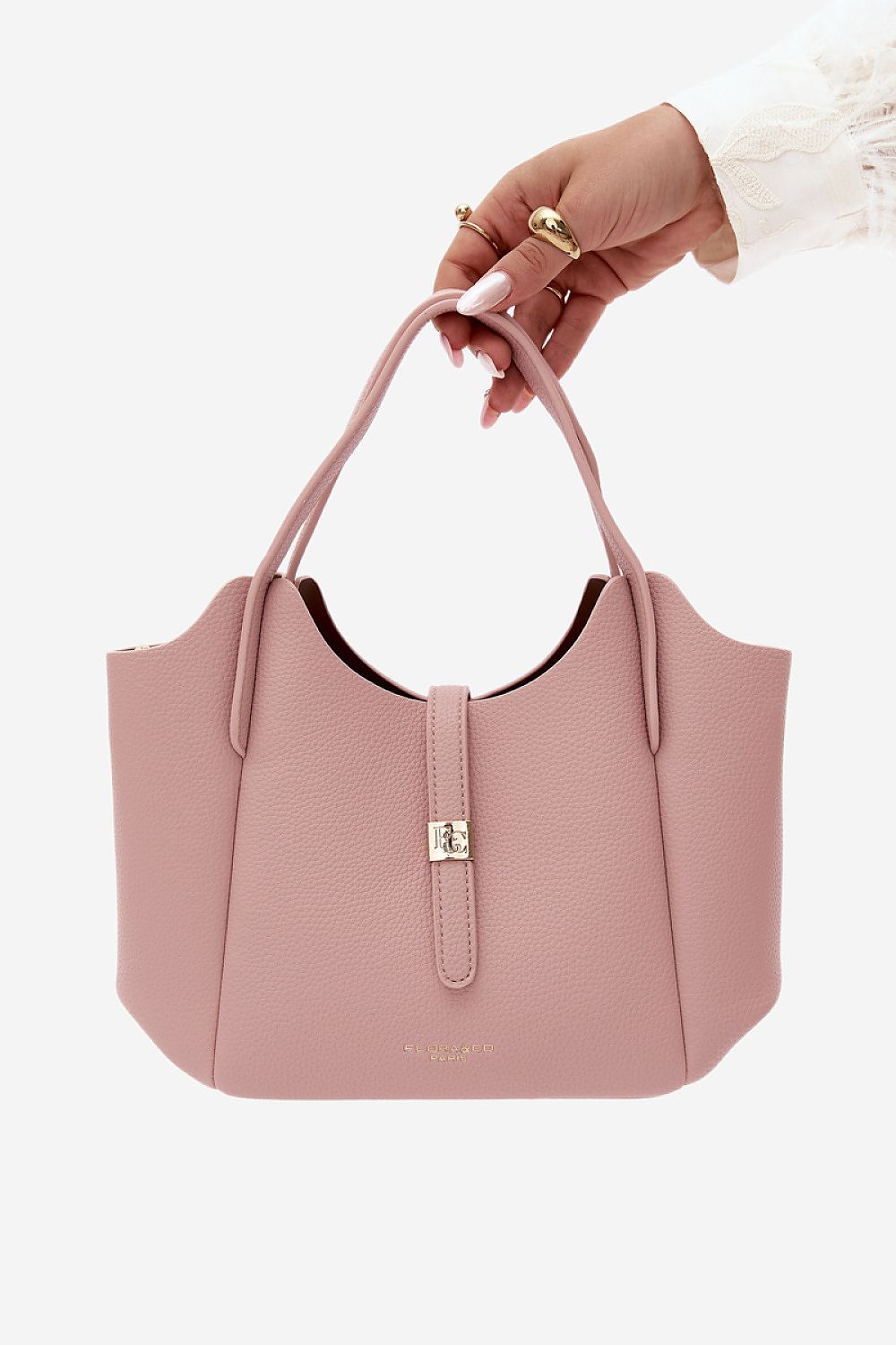 Sac Amarys en éco-cuir rose – vue produit 2