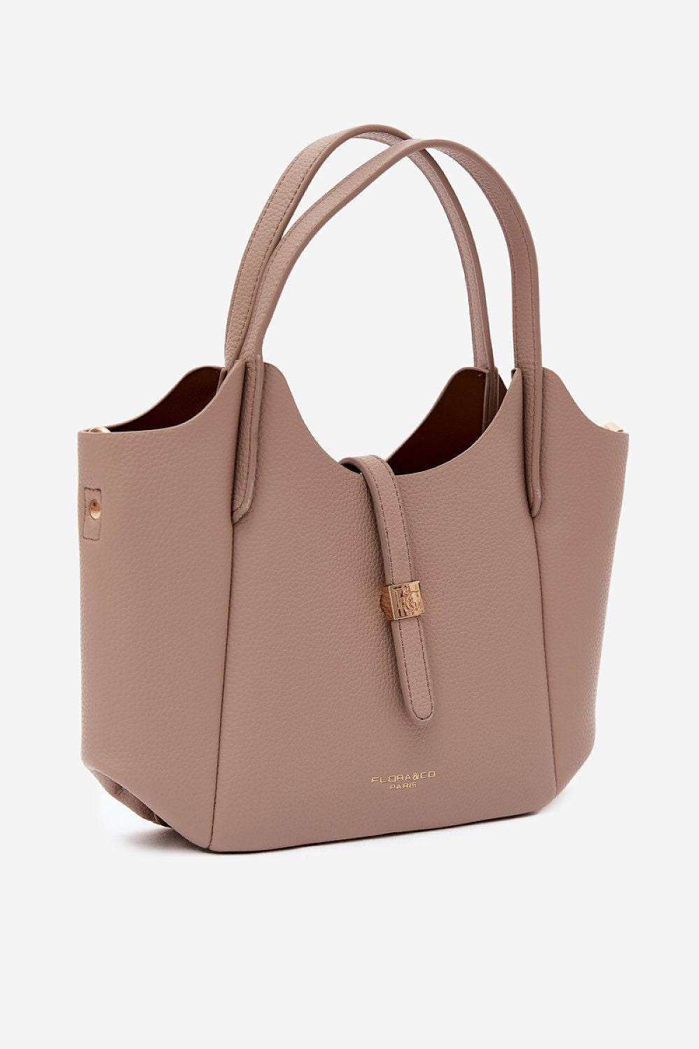 Sac Amarys en éco-cuir beige – vue produit 2