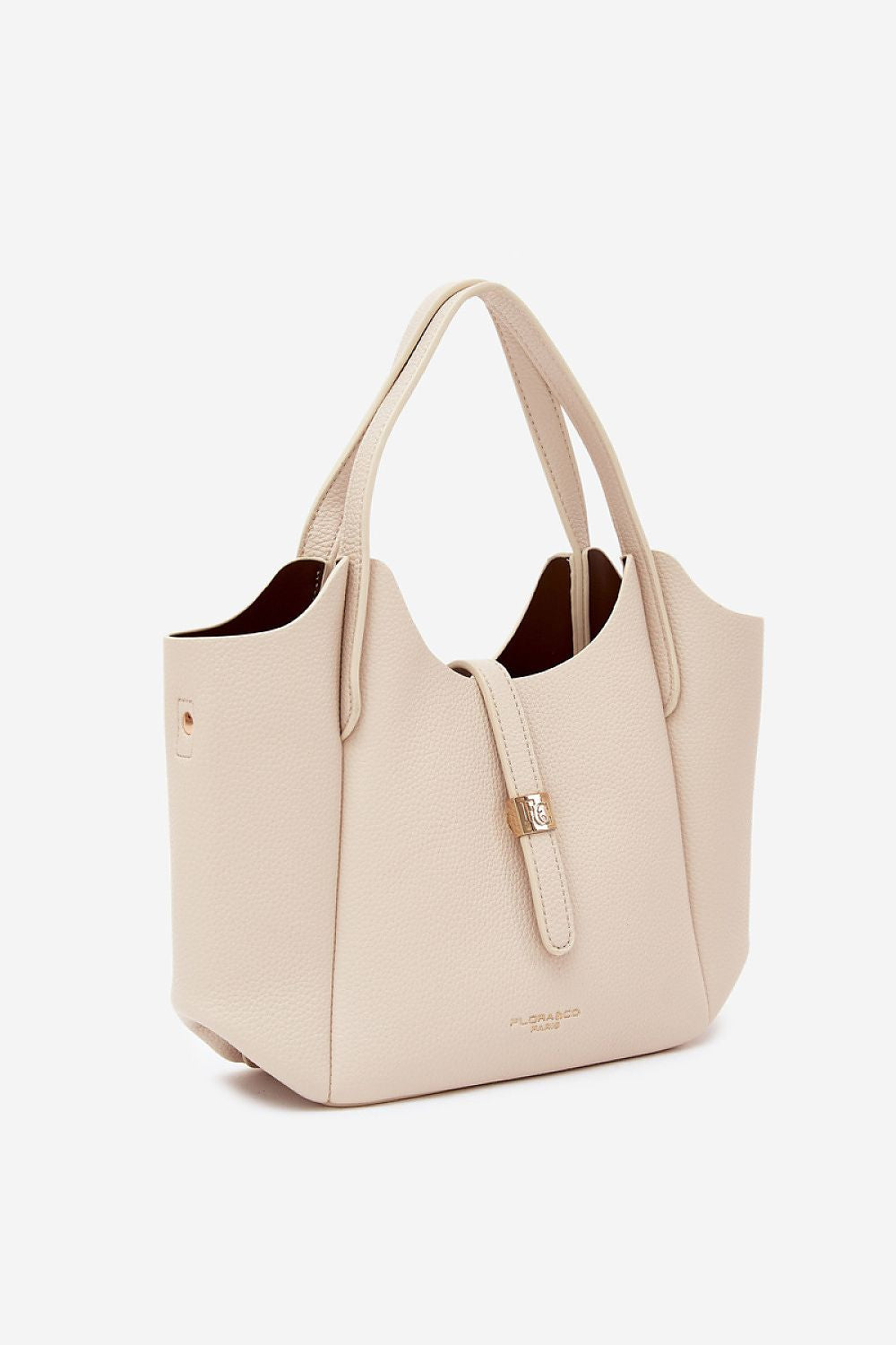 Sac Amarys en éco-cuir beige clair – vue produit 2