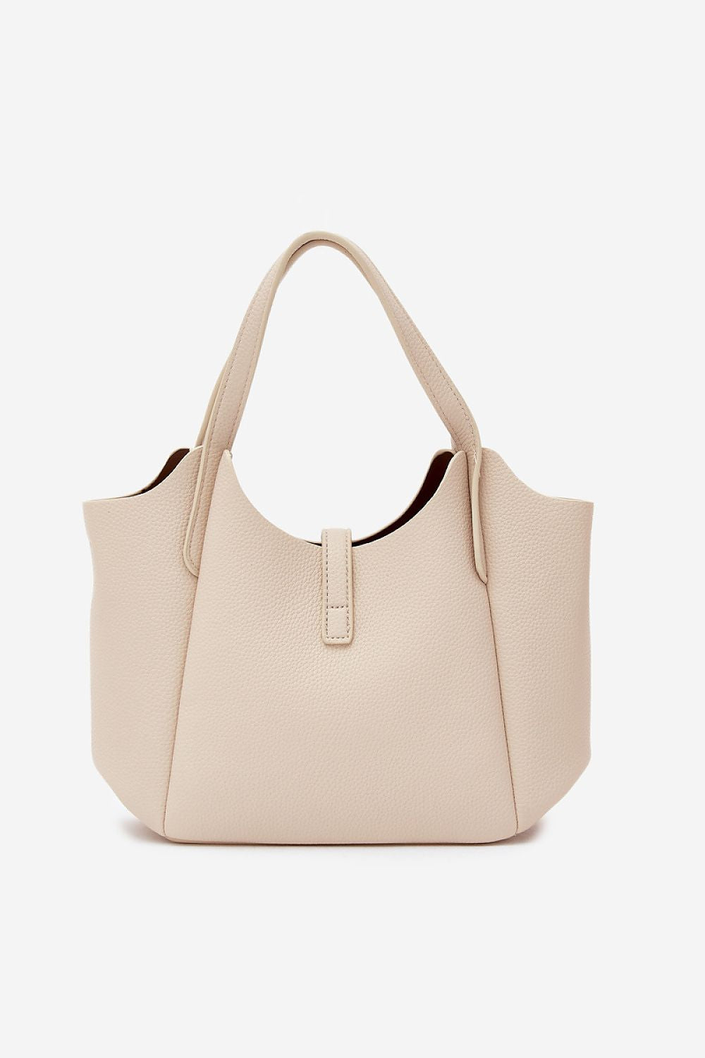Sac Amarys en éco-cuir beige clair – vue produit 3
