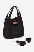 Sac Orélia structuré en éco-cuir noir – vue produit 1