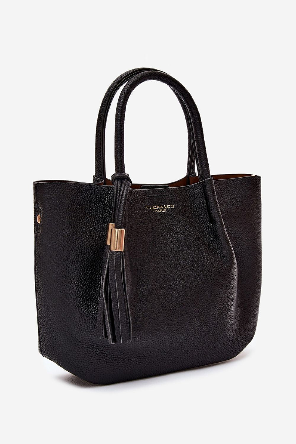 Sac Séréna en similicuir noir – vue produit 2
