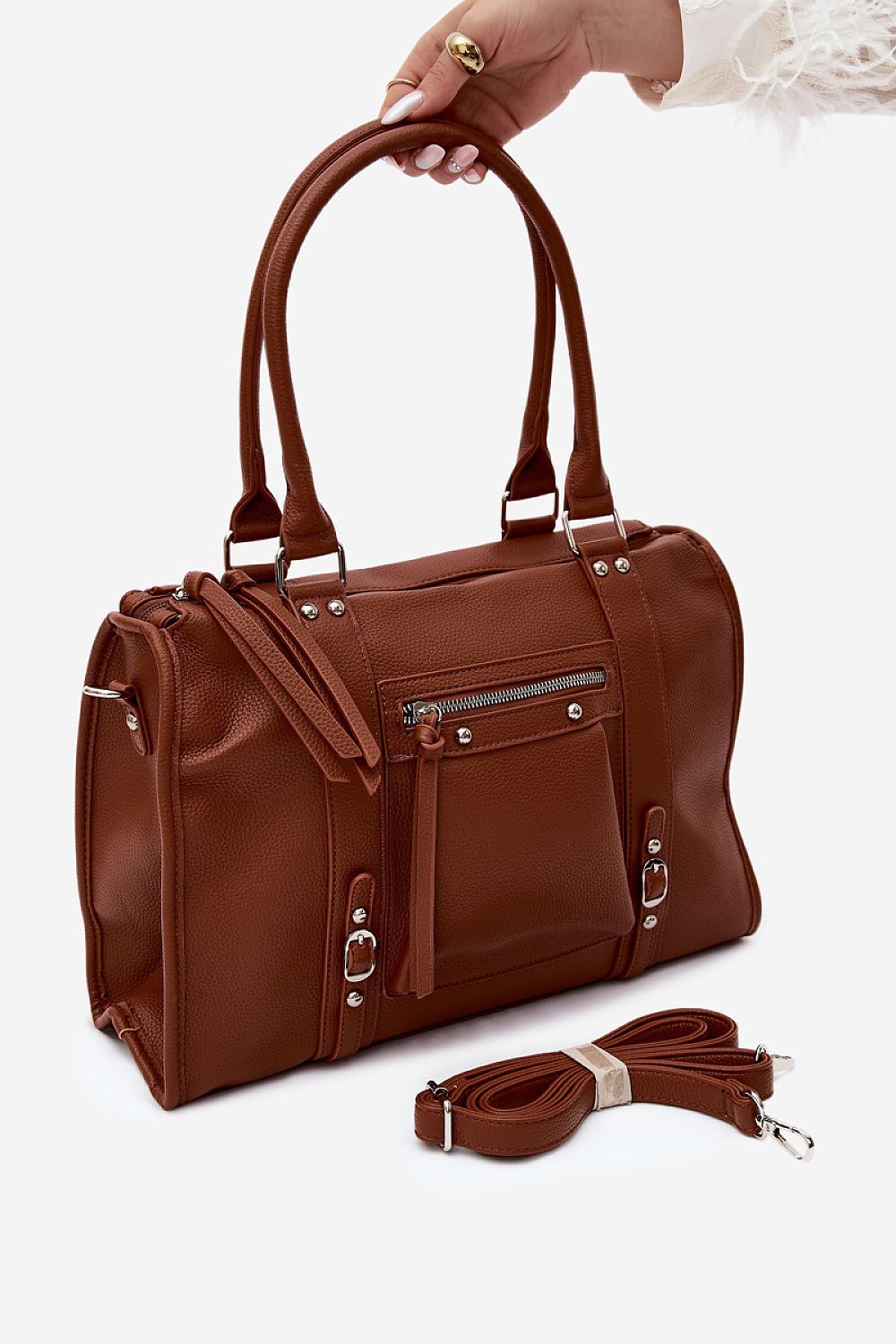Sac Solveig grand format marron – vue produit 1