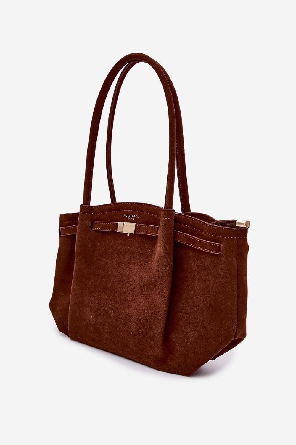 Sac cabas Cybèle effet suède marron – vue produit 2