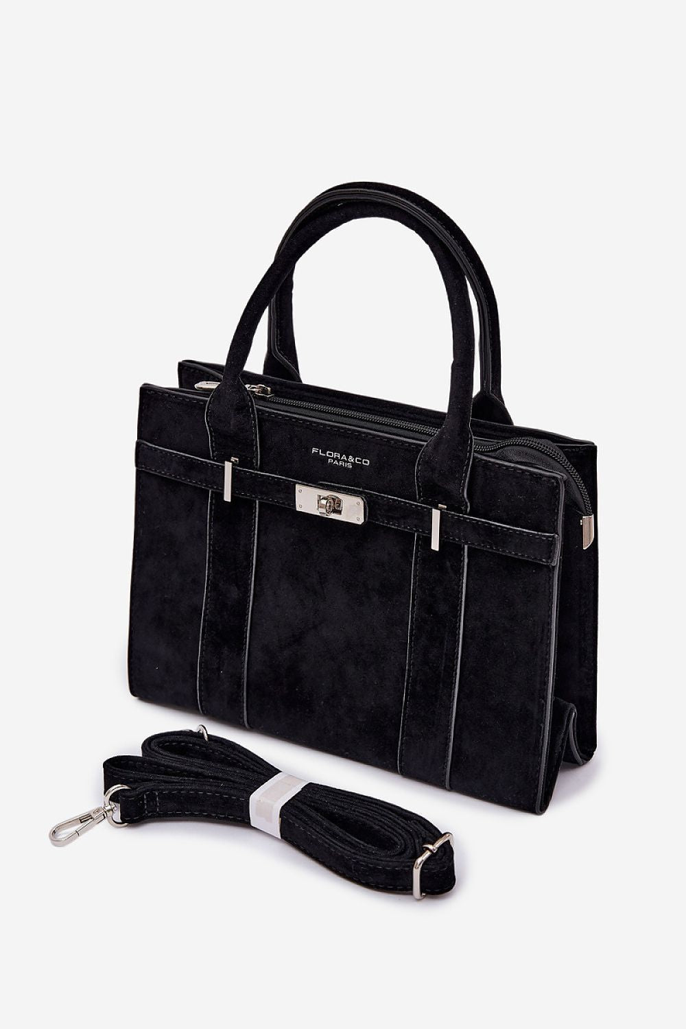 Sac Elviane en suédine noir – vue produit 1