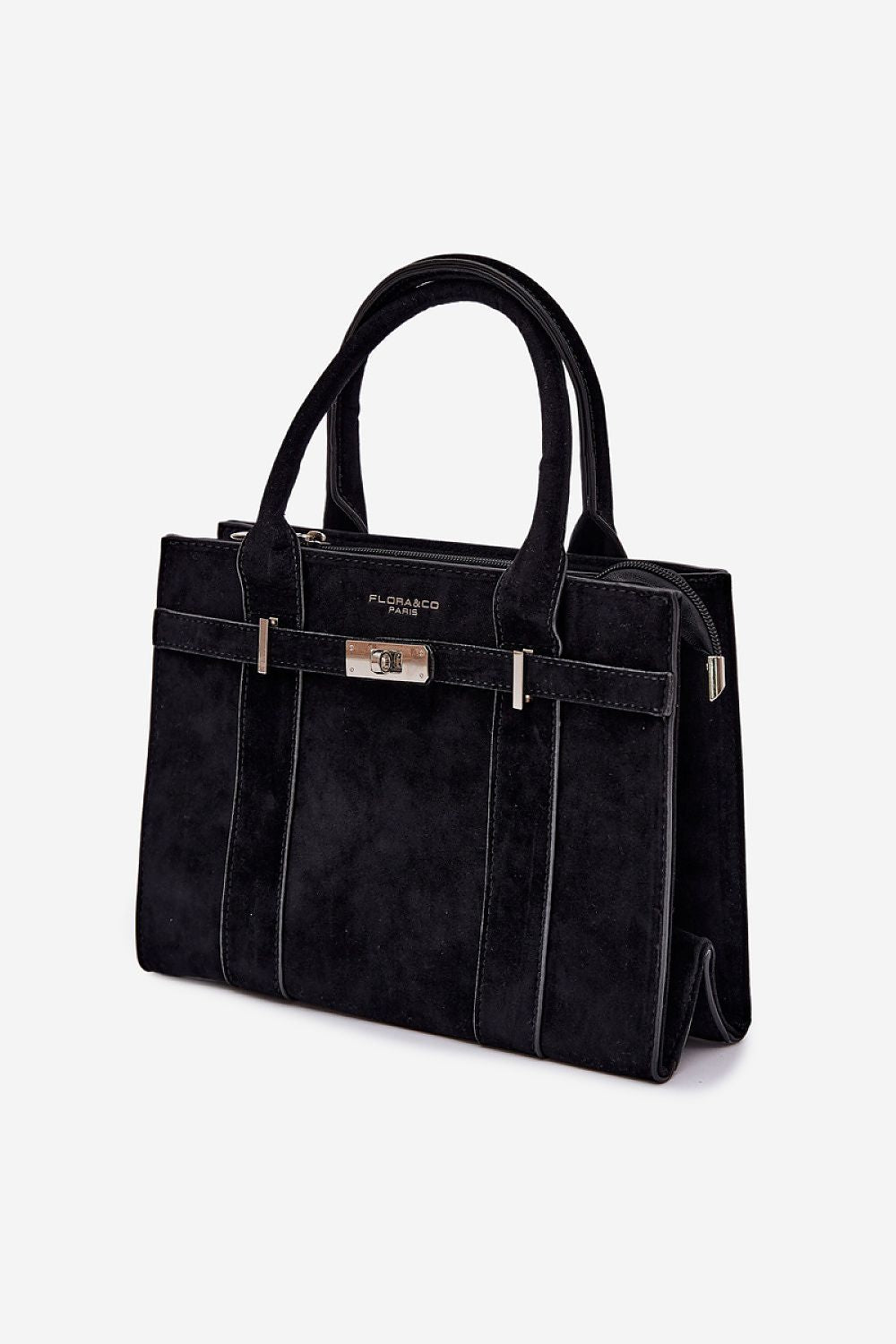 Sac Elviane en suédine noir – vue produit 2