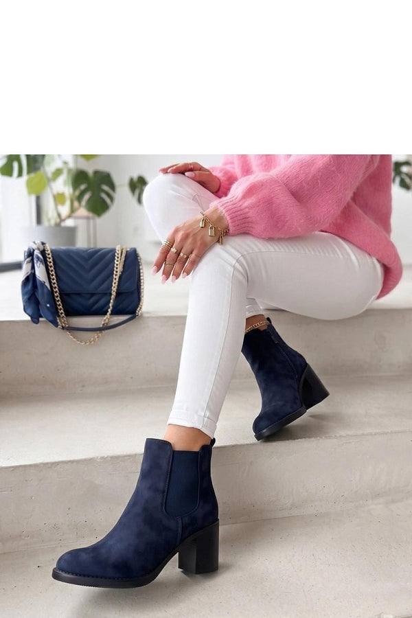 Bottines Peryssa en suédine à talon bloc