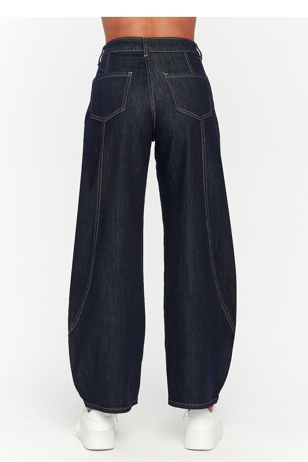 Jean Elysia wide leg bleu foncé