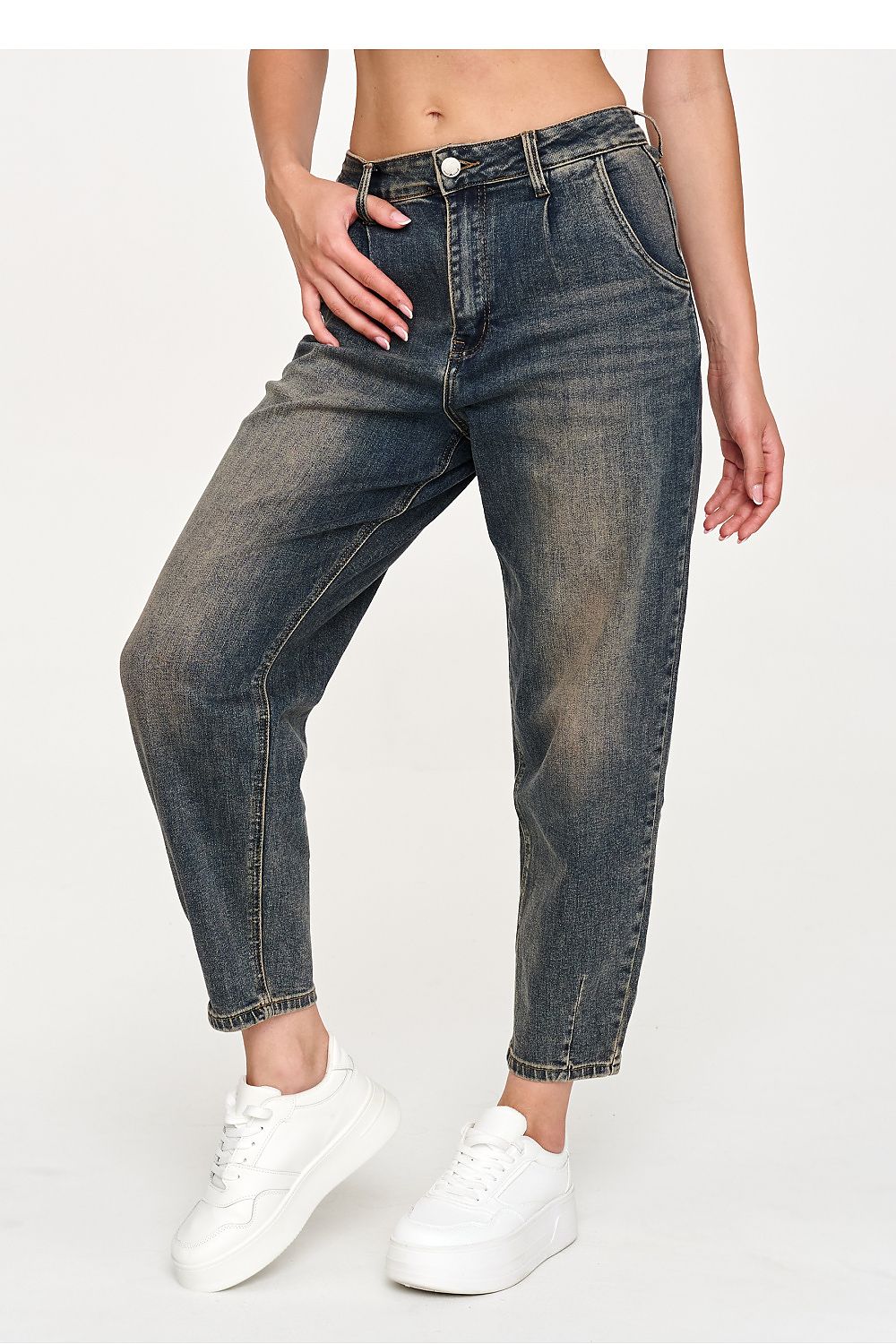 Jean Éléane mom fit bleu – Nolyah Paris