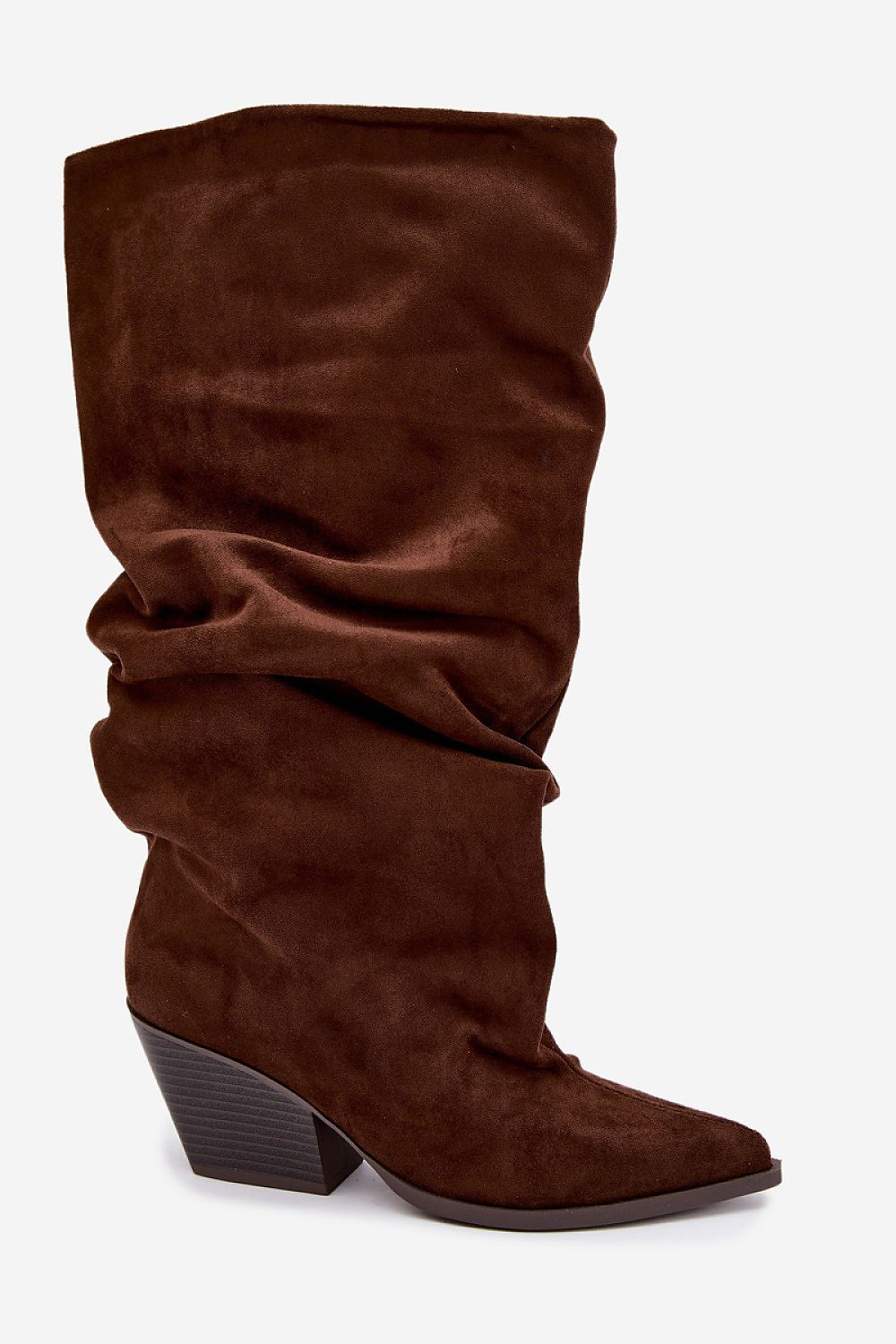 Bottes à tige froncée et talon – photo produit 2