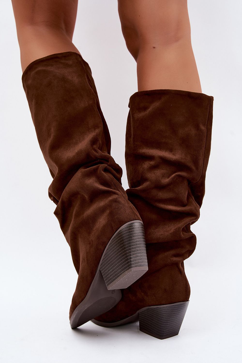 Bottes à tige froncée et talon – photo produit 3