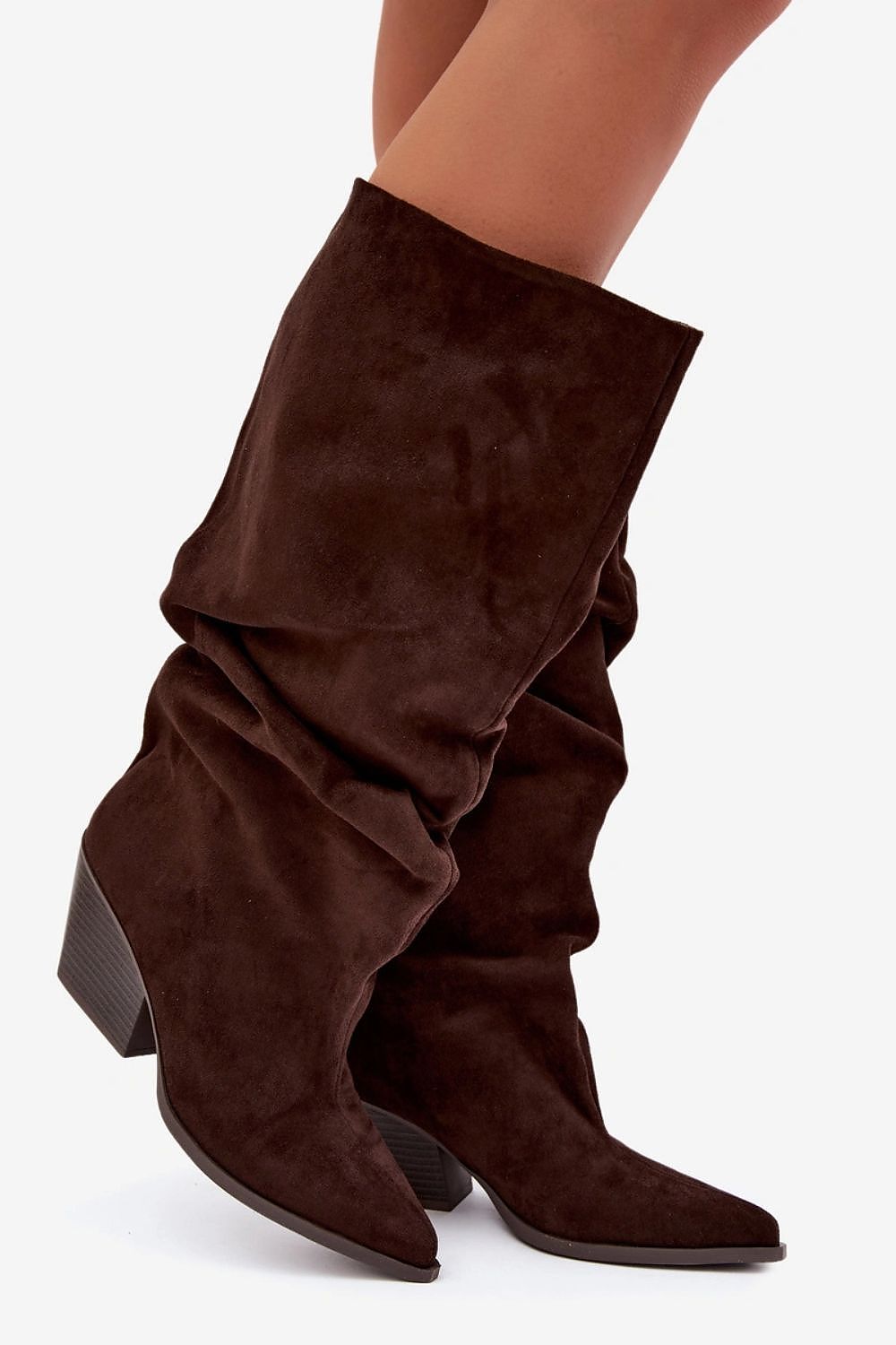 Bottes à tige froncée et talon – photo produit 6