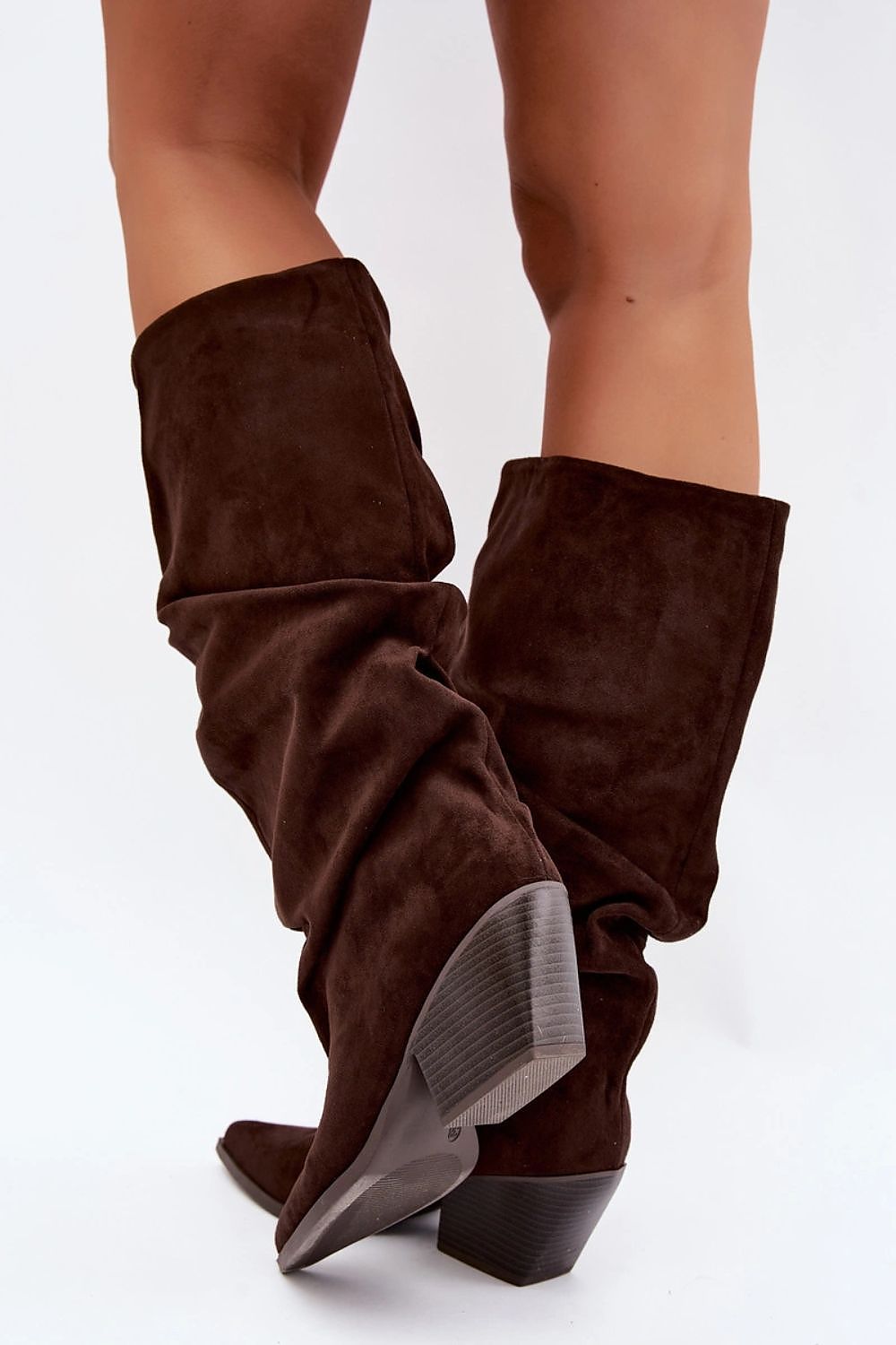 Bottes à tige froncée et talon – photo produit 7