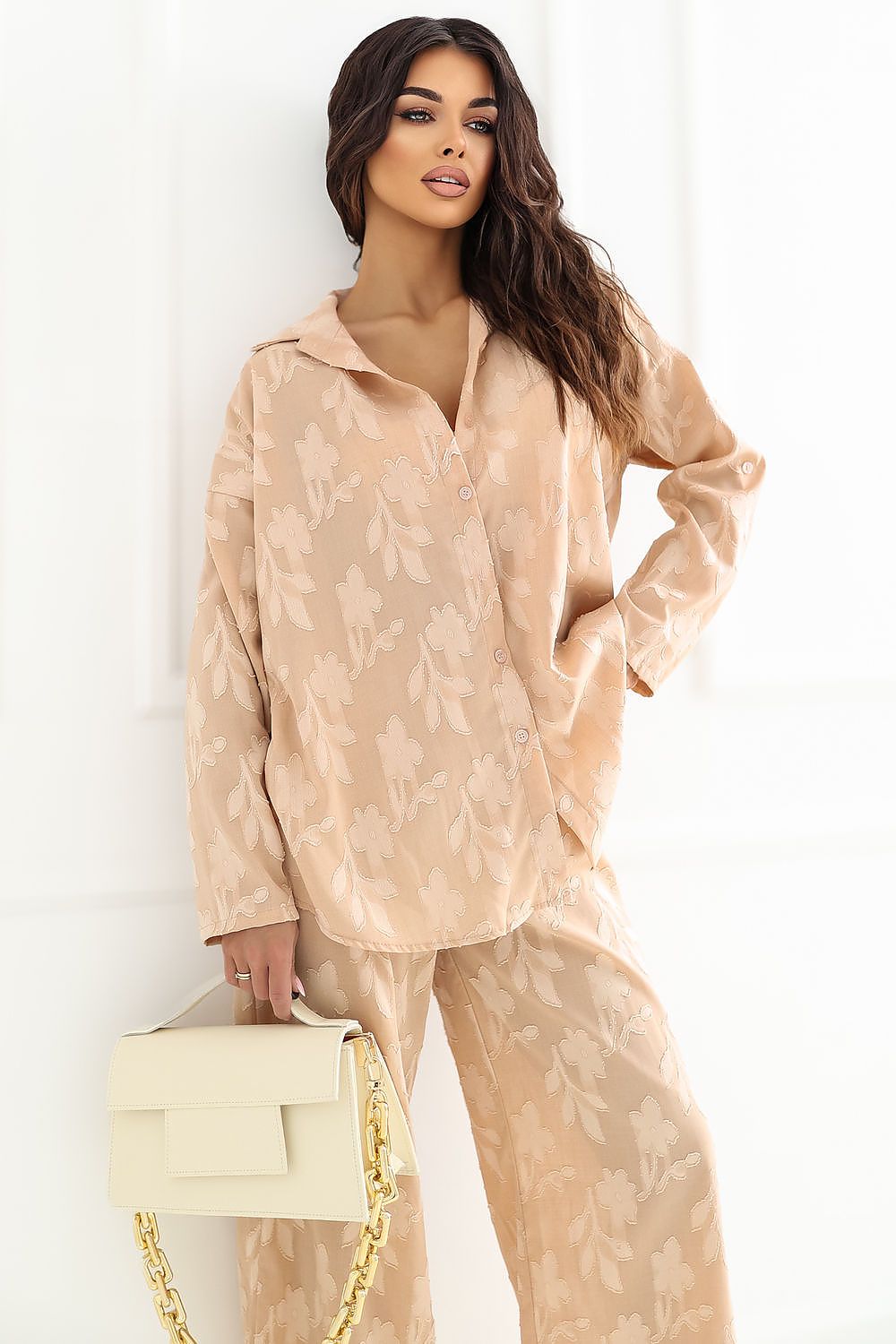 Ensemble chemise & pantalon large – photo produit 10