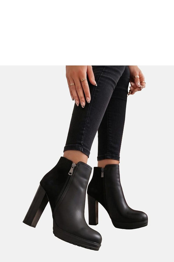 Bottines Kélina à talon double zip