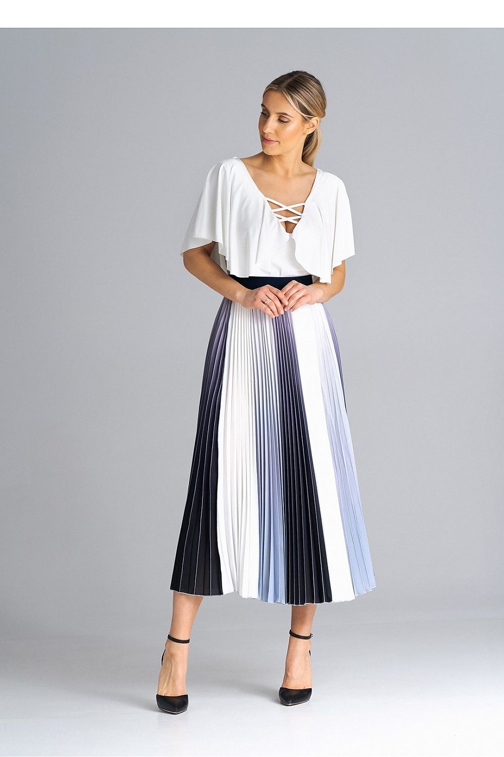 Jupe Dovélia midi plissée – photo produit 1