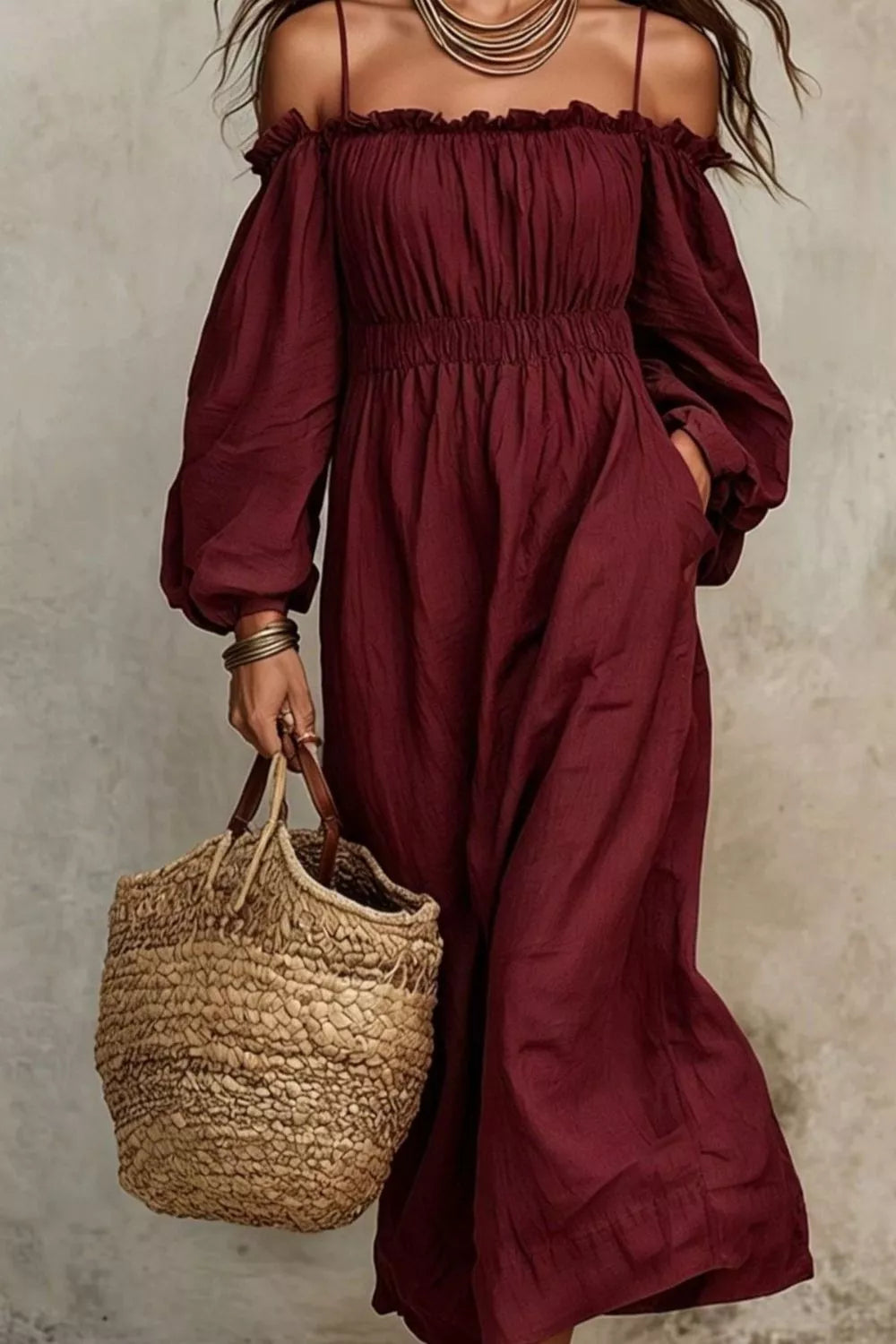 Robe Ilyana manches ballon – photo produit 9