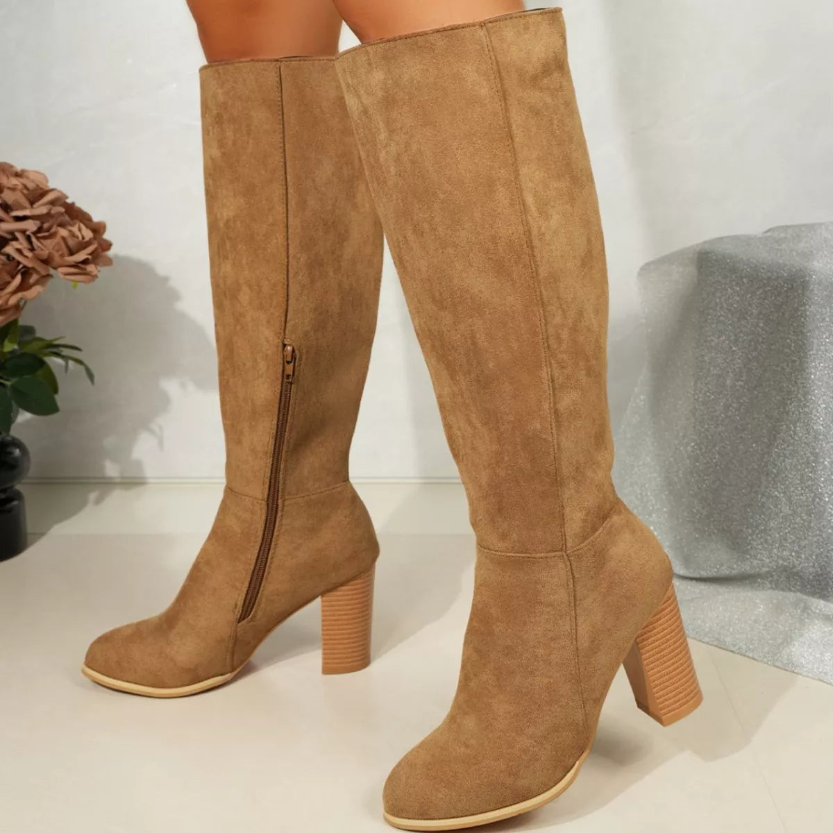 Bottines Élise à talon carré – photo produit 9