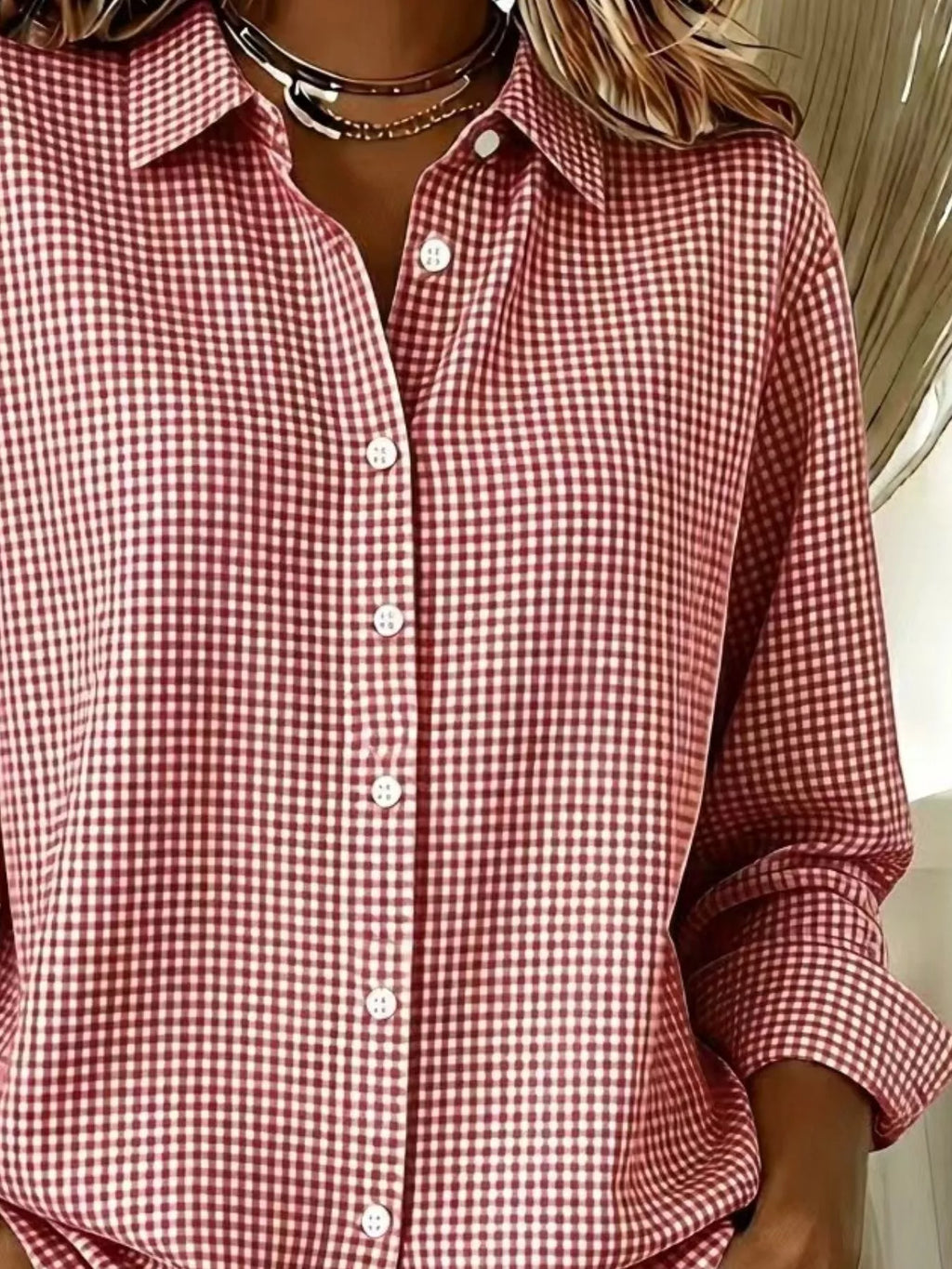 Chemise Clara à carreaux – photo produit 6